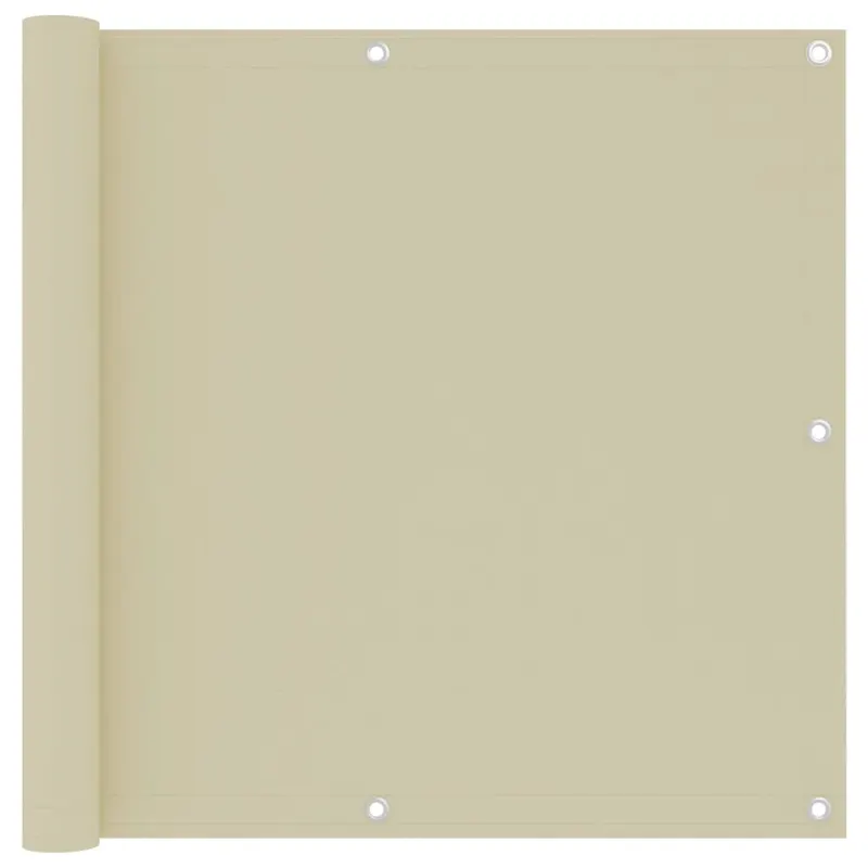 paravan pentru balcom, crem, 90x300 cm, tesatura oxford