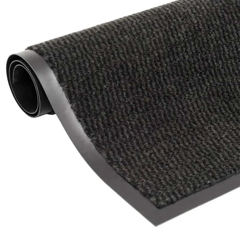 covoras cu smocuri, negru, 60x150 cm