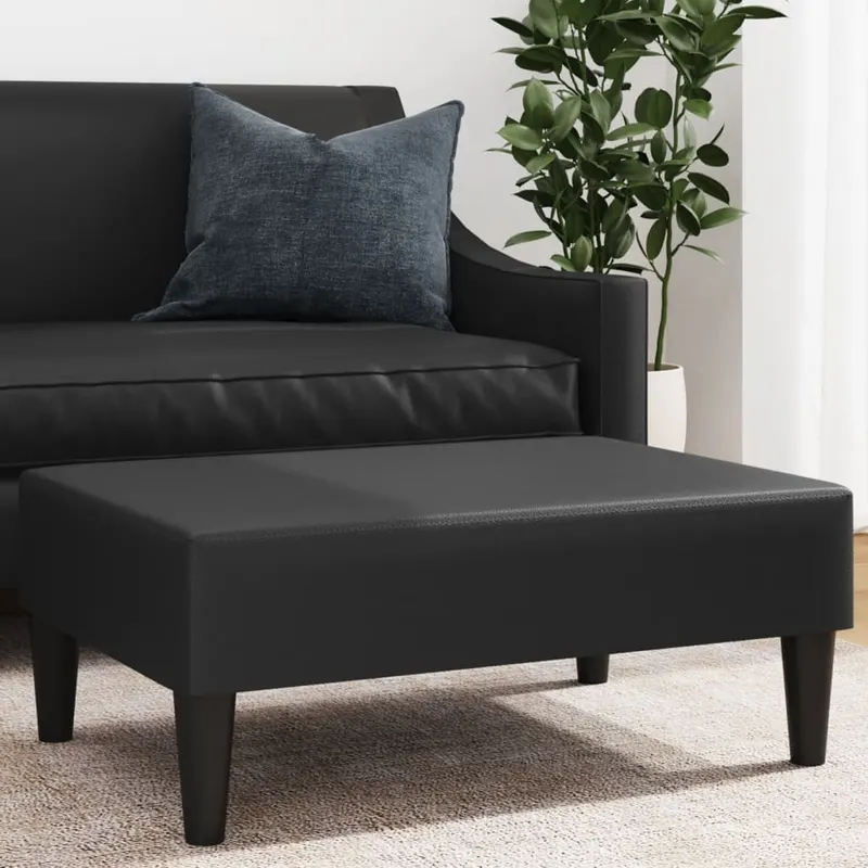 taburet, negru, 77x55x31 cm, piele artificiala