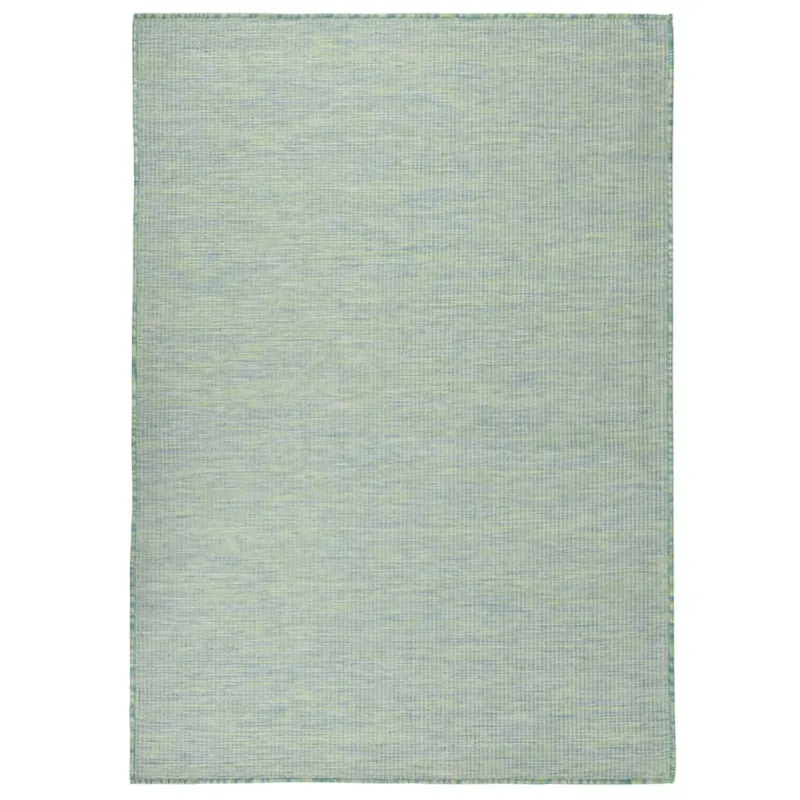 covor de exterior, turcoaz, 200x280 cm, tesatura plata