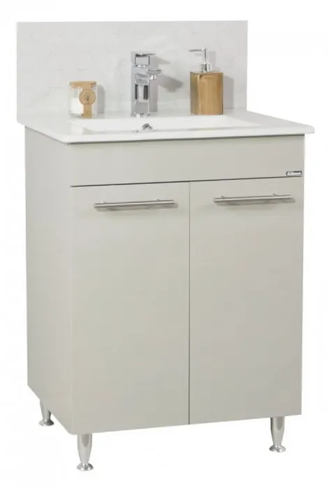 Set Baza front MDF si Lavoar seria 054, 60 cm, taupe