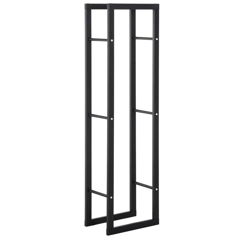 HOMCOM raft stocare lemne, vertical, de interior, 40x25x150cm