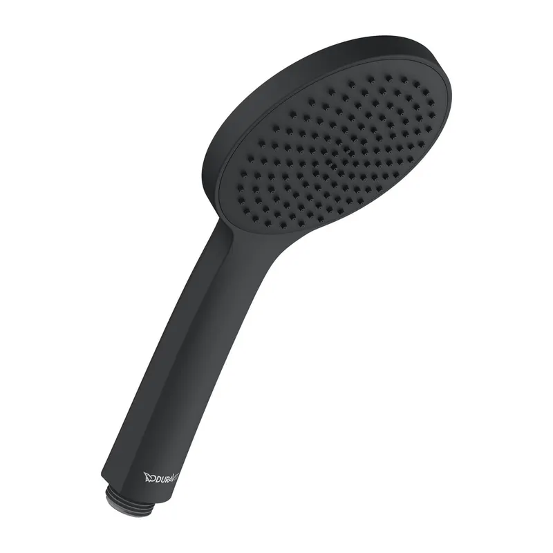 Para de dus Duravit UV0650013046, dus, diametru 110 mm, montaj universal, racord 1 2 , para shockproof, negru