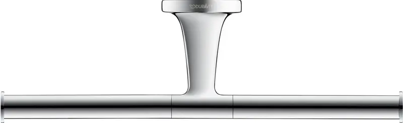 Suport hartie Duravit 0099381000, igienica Starck T, tip instalare pe perete, numar role hartie 2, crom