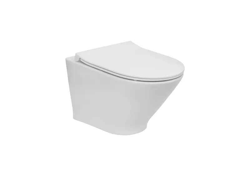 Vas WC Roca A3460NB000, The Gap, montaj suspendat, tip clatire jet de apa, tip evacuare orizontala, alb
