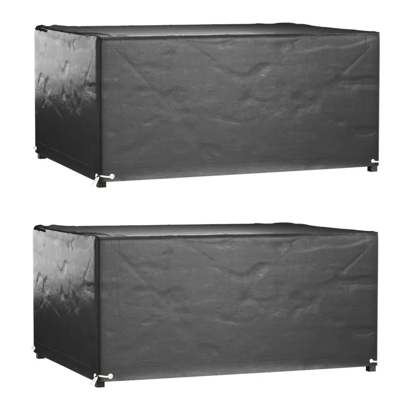 huse mobila gradina, 2 buc, 8 ocheti, 160x120x75cm, rectangular