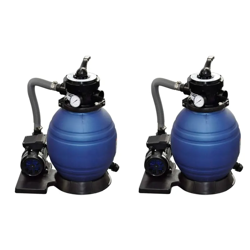 pompe filtru cu nisip, 2 buc., 400 w, 11000 l/h