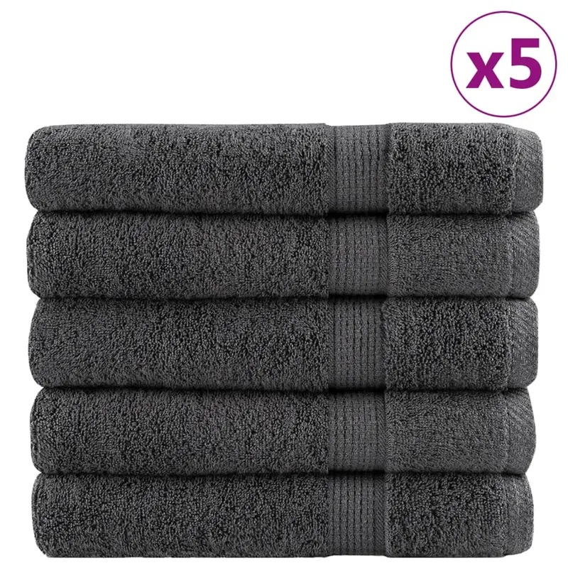 prosoape premium solund 25 buc antracit 100x200cm 600gsm