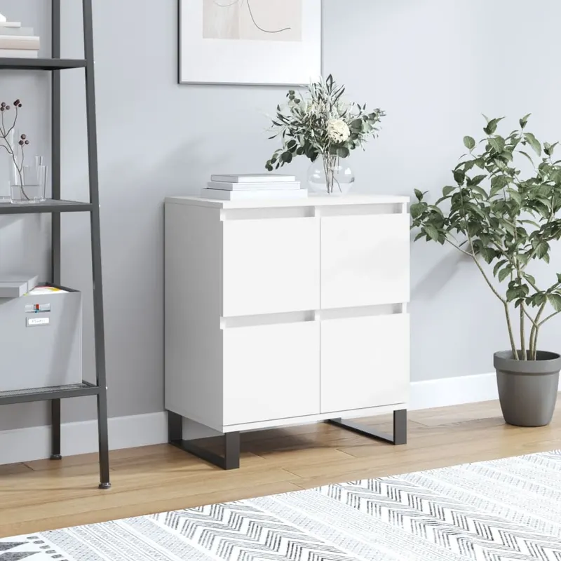 servanta, alb, 60x35x70 cm, lemn prelucrat