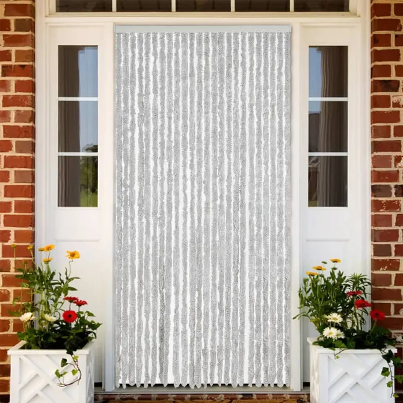 perdea pentru insecte, gri, 100x200 cm, chenille