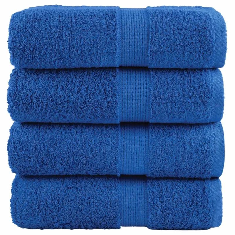 prosoape maini premium solund 4 buc albastru 30x30cm 600gsm
