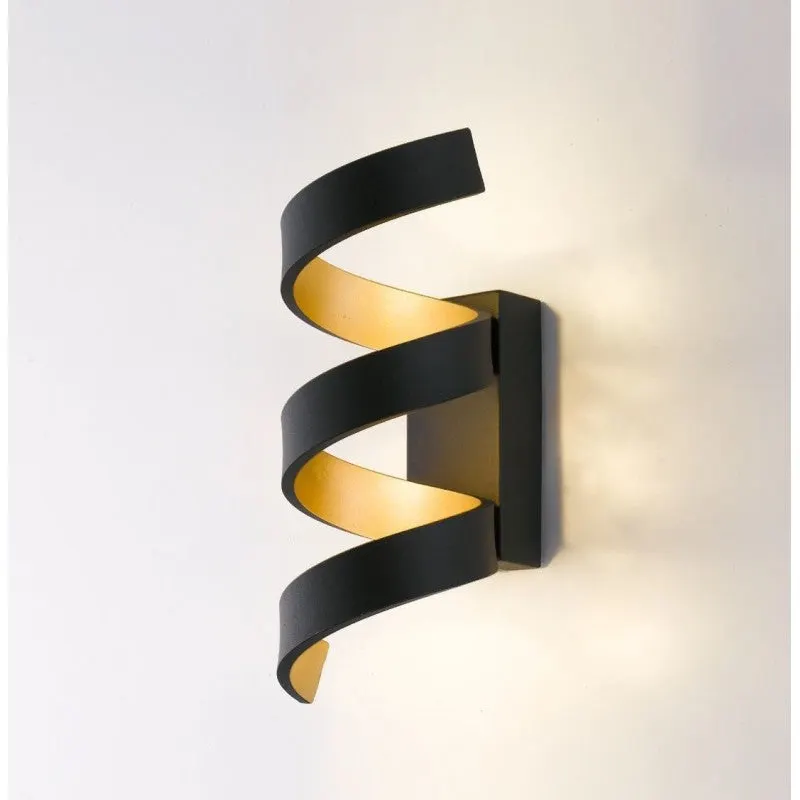 Aplica de perete HELIX - Negru/Gold