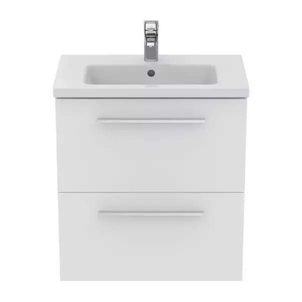 Dulap baza suspendat Ideal Standard i.life S 2 sertare alb mat 60 cm