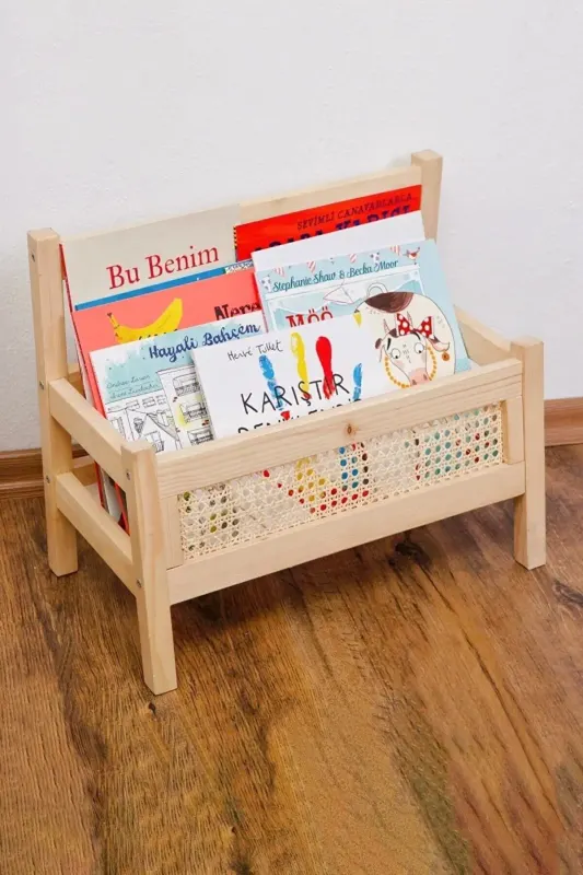 Organizator din lemn pentru carti si caiete,seria wood, , 49 x 41 x 28 cm,700180