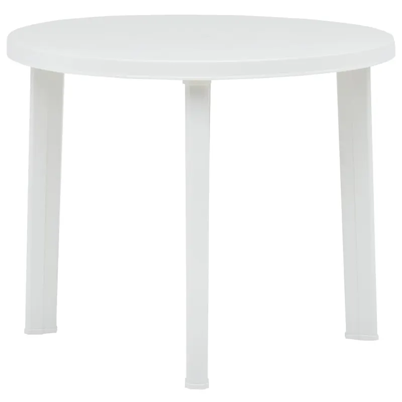 masa de gradina, alb, 89 cm, plastic