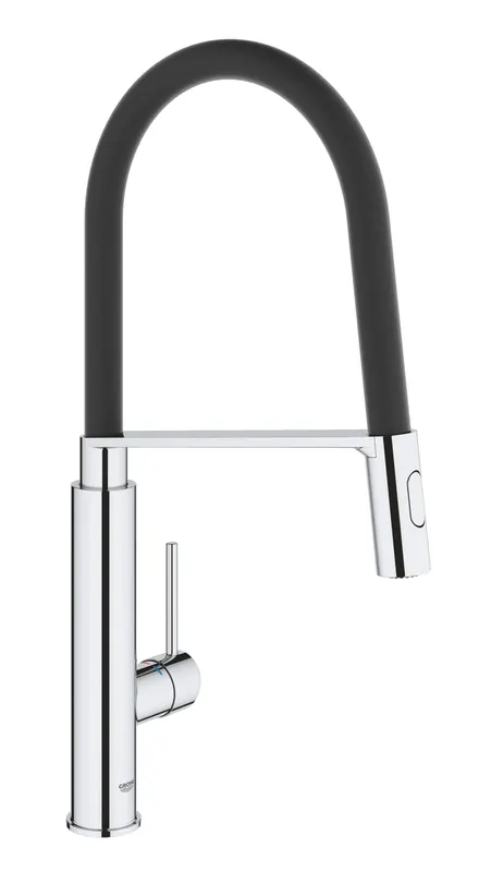 Baterie de bucatarie Grohe 31491000, 1 bar, 510 mm, 235 mm, 1 orificii instalare, 2 sprayuri, 360 unghi pivotare, Crom