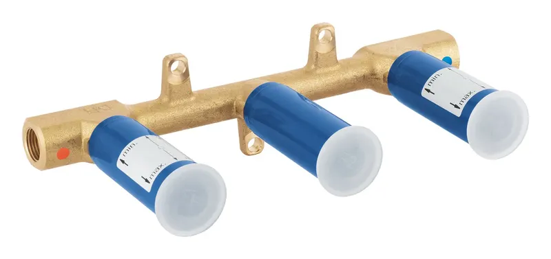 Valva lavoar Grohe 29025002, 1 2 diametru alimentare, 1 2 diametru iesire, 1 nr iesiri, 2 nr intrari, alama