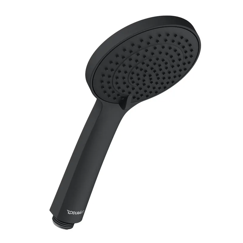 Para de dus Duravit UV0650015046, dus, diametru 110 mm, 3 functii, montaj universal, racord 1 2 , negru