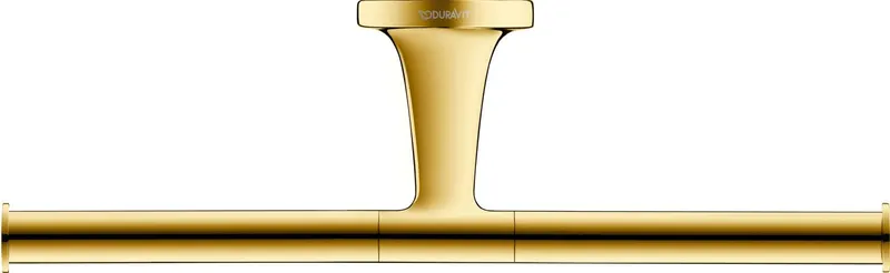 Suport hartie Duravit 0099383400, igienica Starck T, tip instalare pe perete, numar role hartie 2, auriu