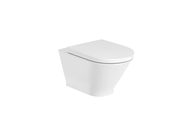 Vas WC Roca A3460NL000, The Gap, montaj suspendat, tip clatire jet de apa, tip evacuare orizontala, alb