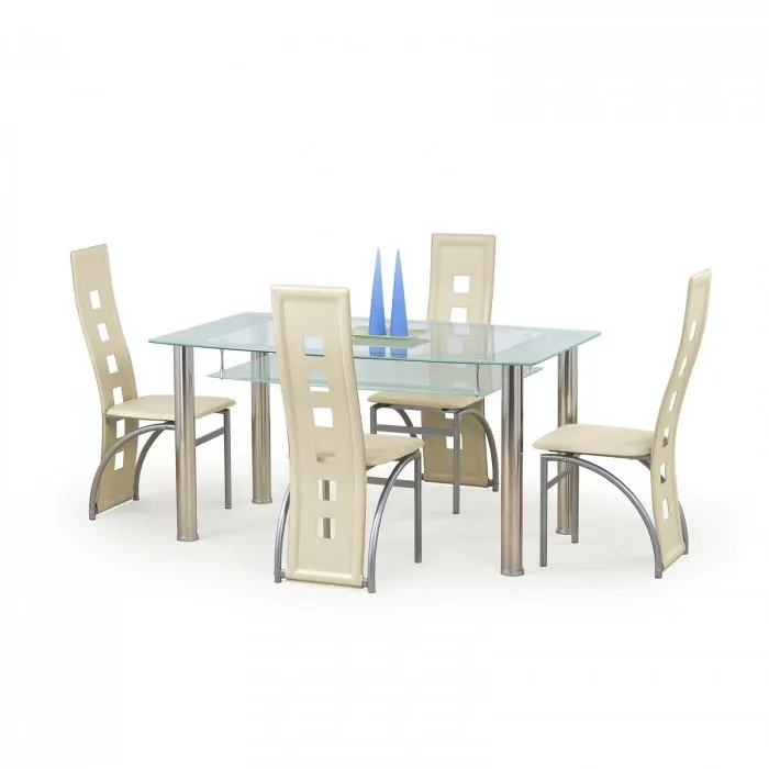 Masa living CRISTAL, sticla, 150x90x77 cm