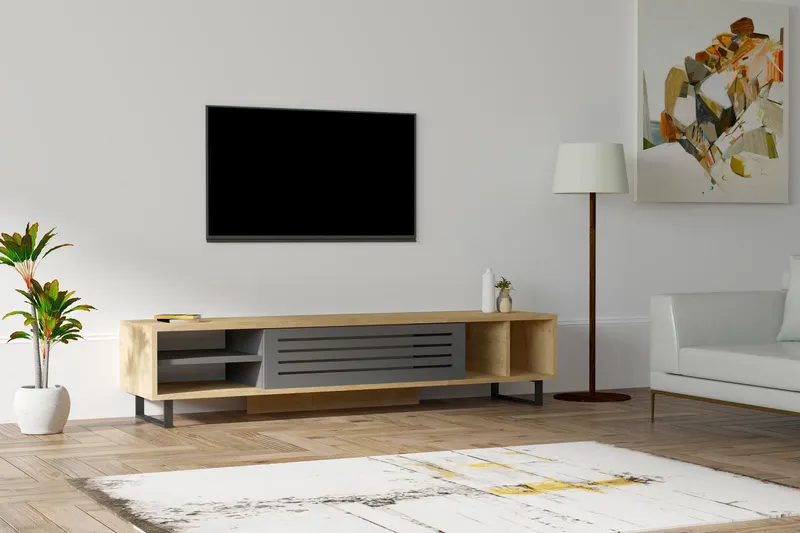 Comodă TV Safir, Diverse culori, 160x40x35 cm - Sapphire - Antracit