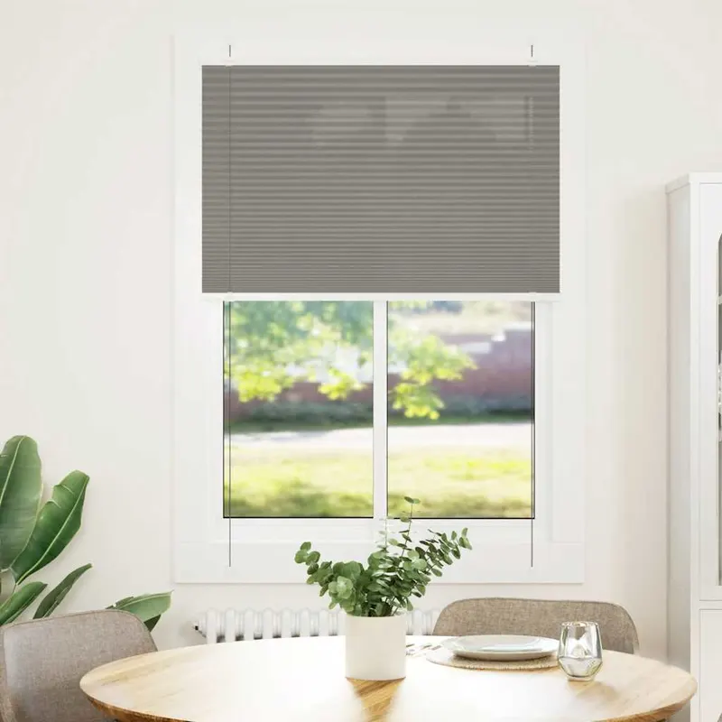 jaluza plisata antracit 85x100 cm latime tesatura 84,4 cm