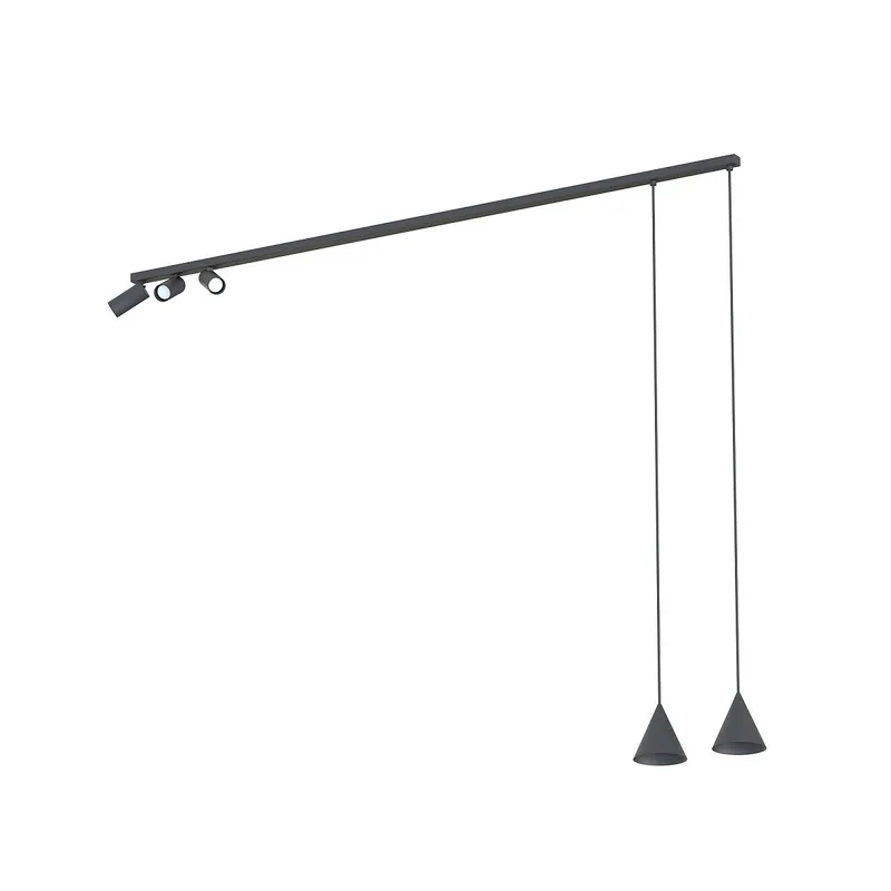 Lampa suspendata DOVEL LINE LONG - Negru