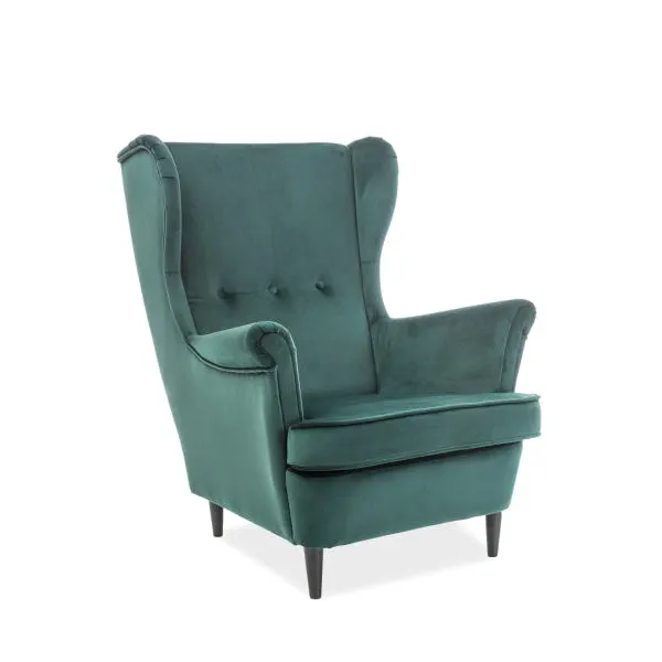 Fotoliu KING VELVET - Verde