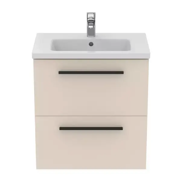 Dulap baza suspendat Ideal Standard i.life S 2 sertare bej - nisip 60 cm