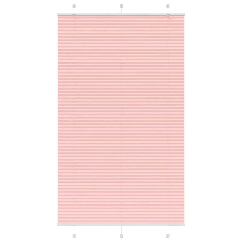 jaluza plisata roz 120x200 cm latime tesatura 119,4 cm