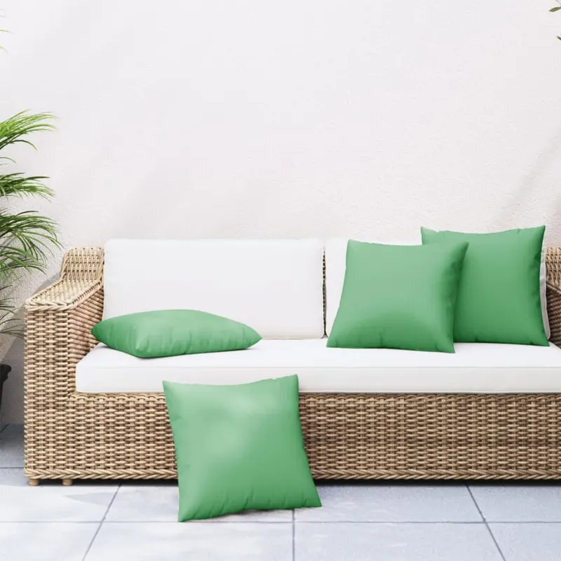 perne de canapea, 4 buc., verde, 60x60 cm, textil