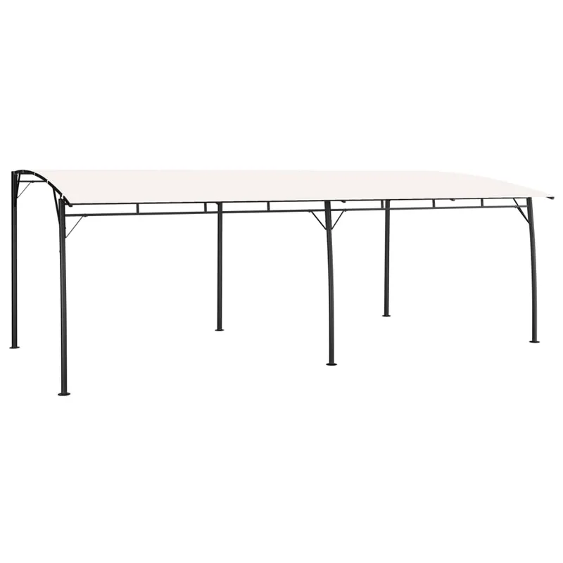 copertina pavilion de gradina, crem, 6x3x2,55 m