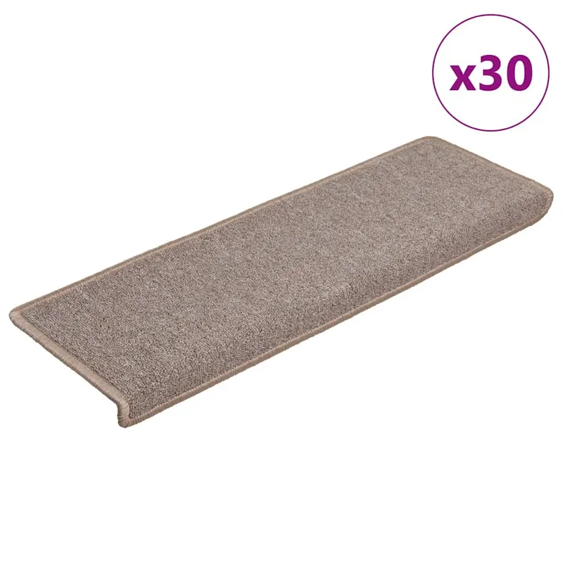 covorase scara 30 buc 65x21x4 cm maro deschis