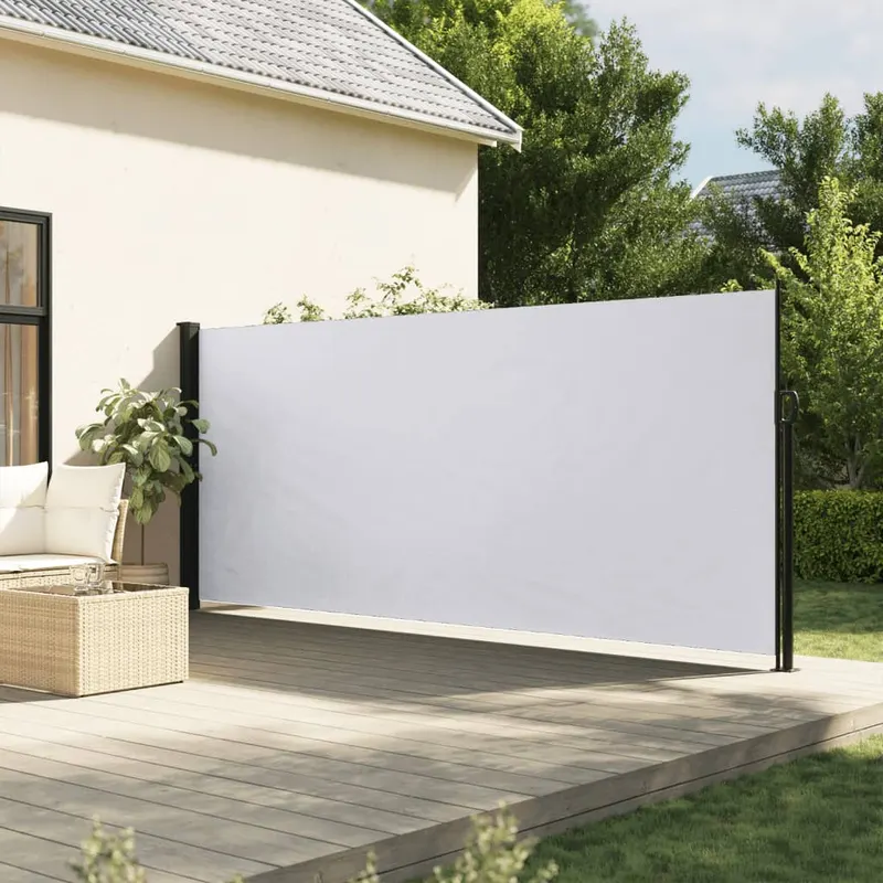 copertina laterala retractabila, alb, 180x300 cm