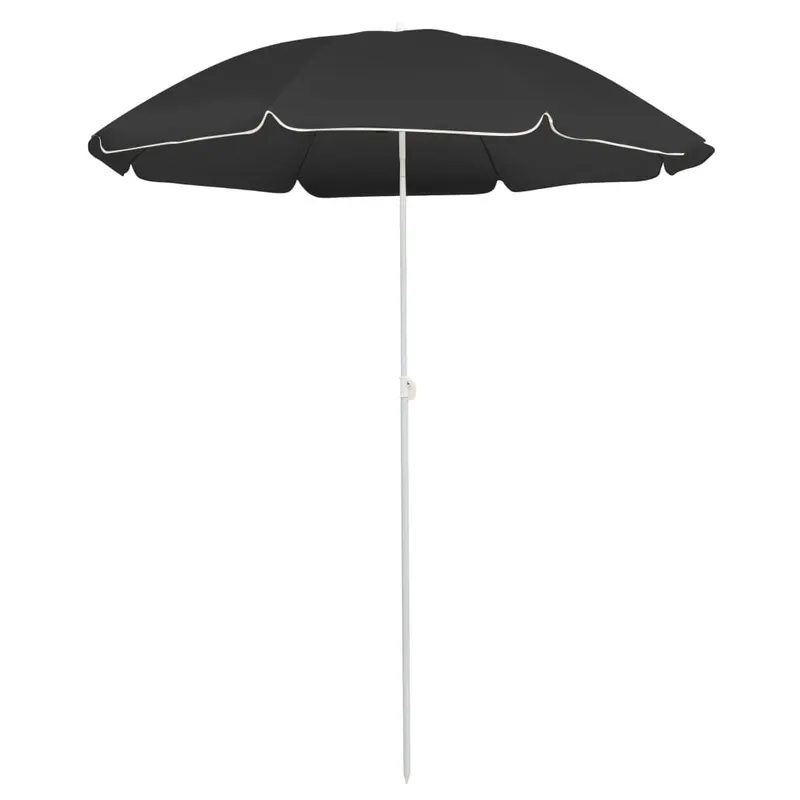 umbrela de soare de gradina, stalp din otel, antracit, 180 cm