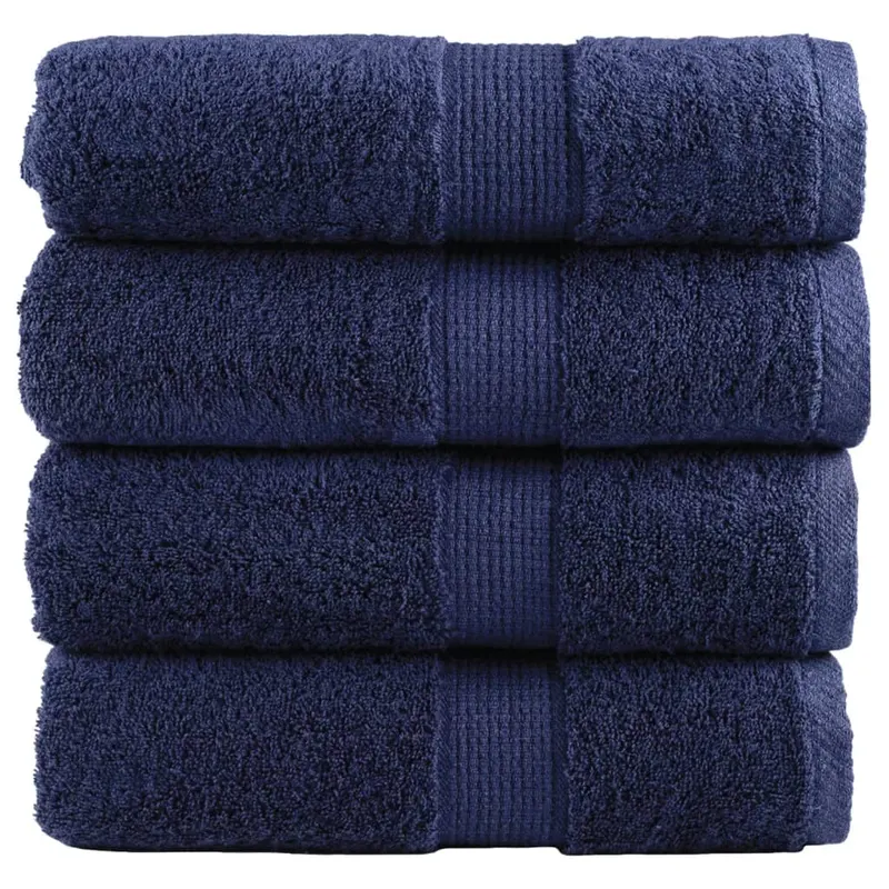 Prosoape maini premium solund 4 buc bleumarin 30x30cm 600gsm