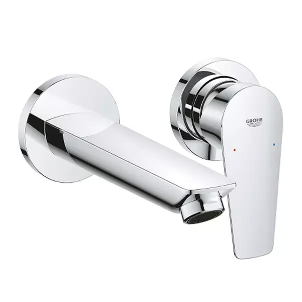 Baterie lavoar incastrata Grohe BauEdge crom cu corp incastrat inclus