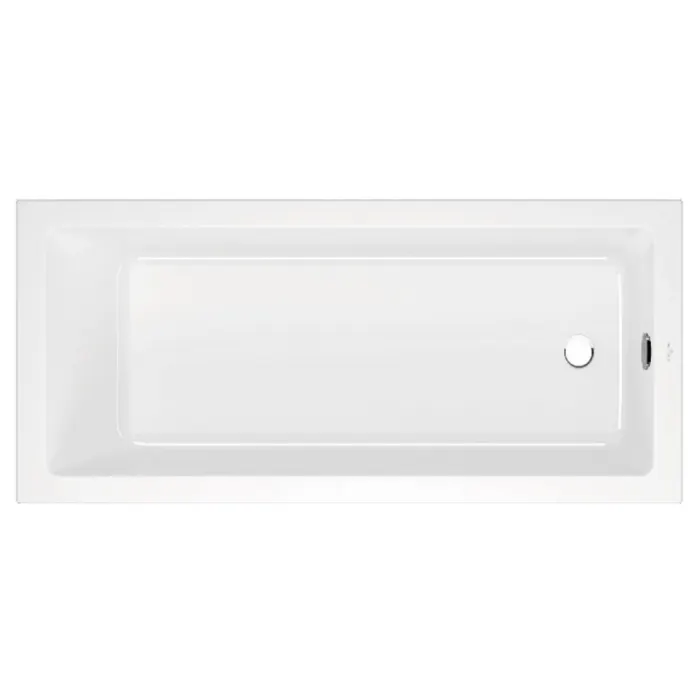 Cada dreptunghiulara Villeroy Boch Targa Plus Solo, 160 x 70 cm, alb alpin