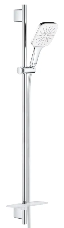 Coloana de dus Grohe 26586LS0, SmartActive 130 Cube, 1 2 , 3 functii, 900 mm, etajera, crom