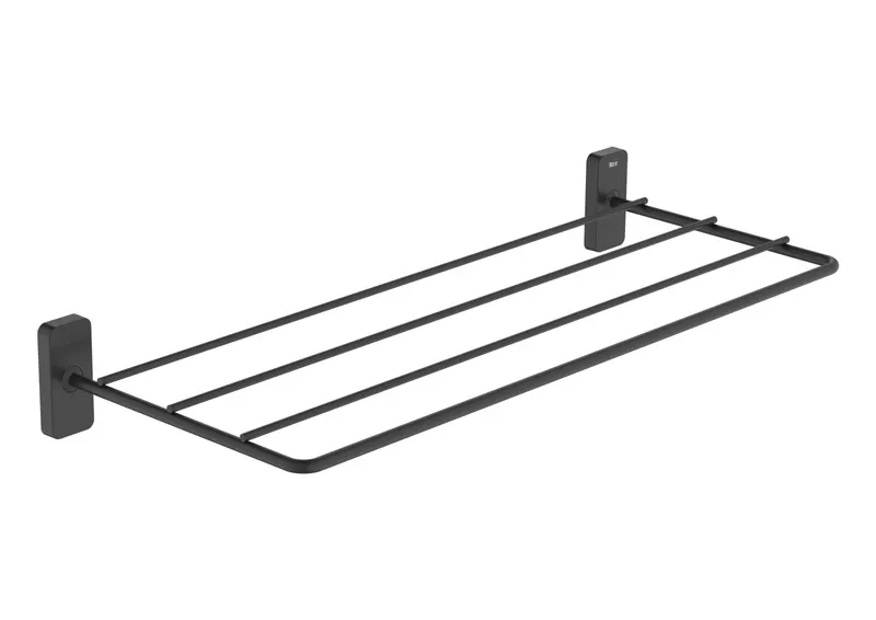 Suport prosop Roca A817729NB0, 541 mm, 214 mm, 2 orificii instalare, 4 rafturi, pe perete, metal, Negru