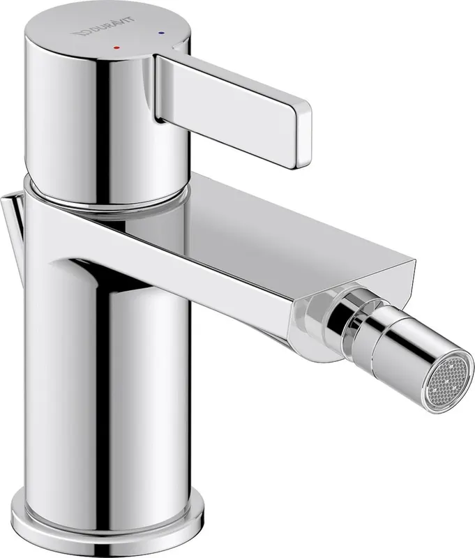 Baterie bideu Duravit DE2400001010, D-Neo, tip comanda monocomanda, marime s, tip instalare pe bideu, crom