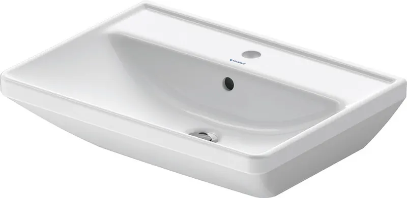 Lavoar Duravit 2366600000, D-Neo, montaj pe perete, preaplin, zona montaj interior, elemente fixare ascunse, alb