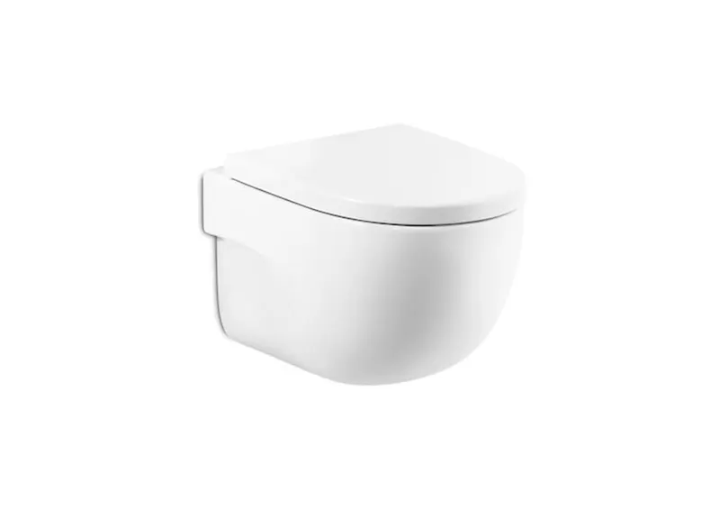 Vas WC Roca A346244000, Meridian, montaj suspendat, tip clatire jet de apa, tip evacuare orizontala, alb