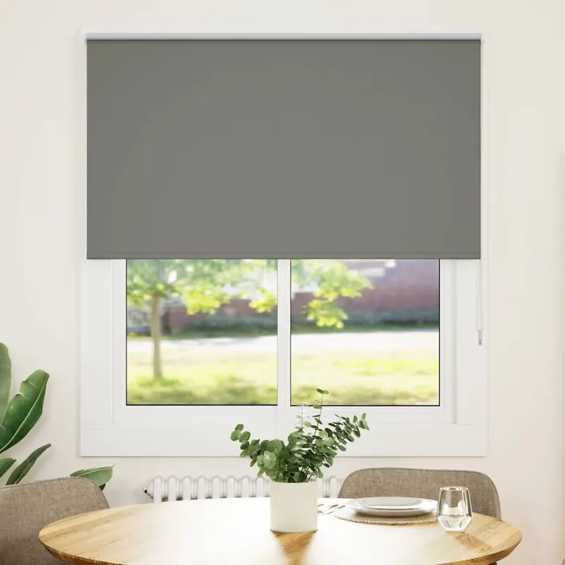 jaluza cu role opace gri 140x150 cm latime material 136,6 cm