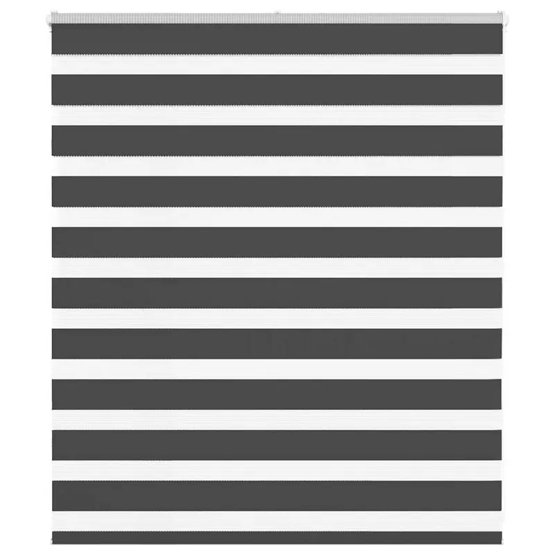 jaluzea tip zebra neagra latime tesatura 120,9 cm poliester