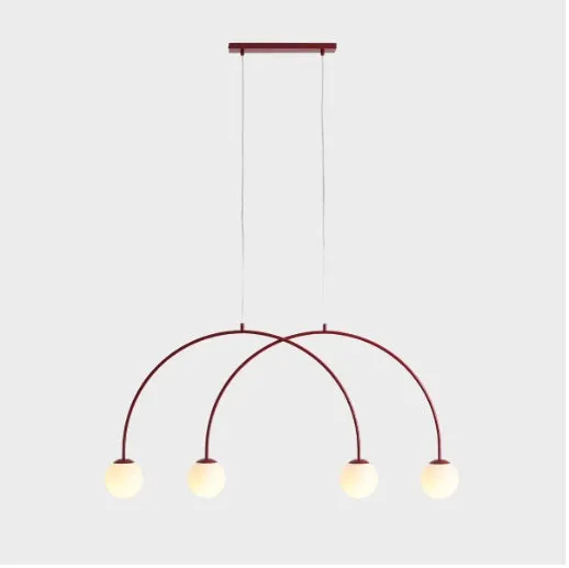 Lampa suspendata VARSTI QUATTRO S - Rosu