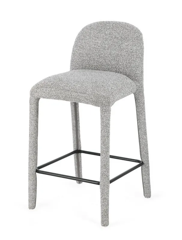 Scaun de bar ANTARA BOUCLE H67 CM - Grey