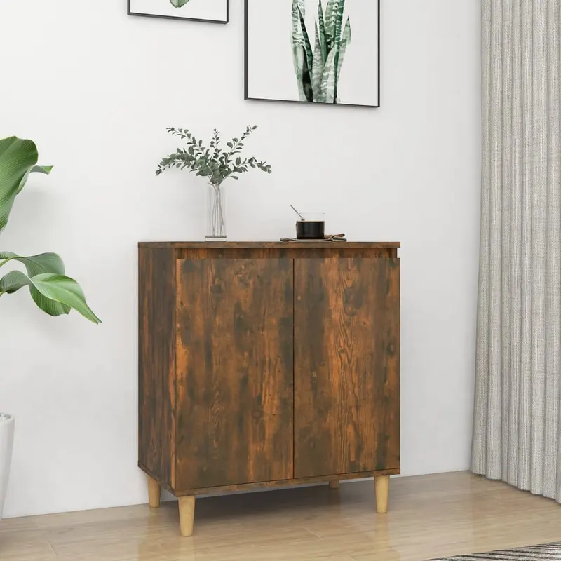 servanta, stejar fumuriu, 60x35x70 cm, lemn prelucrat