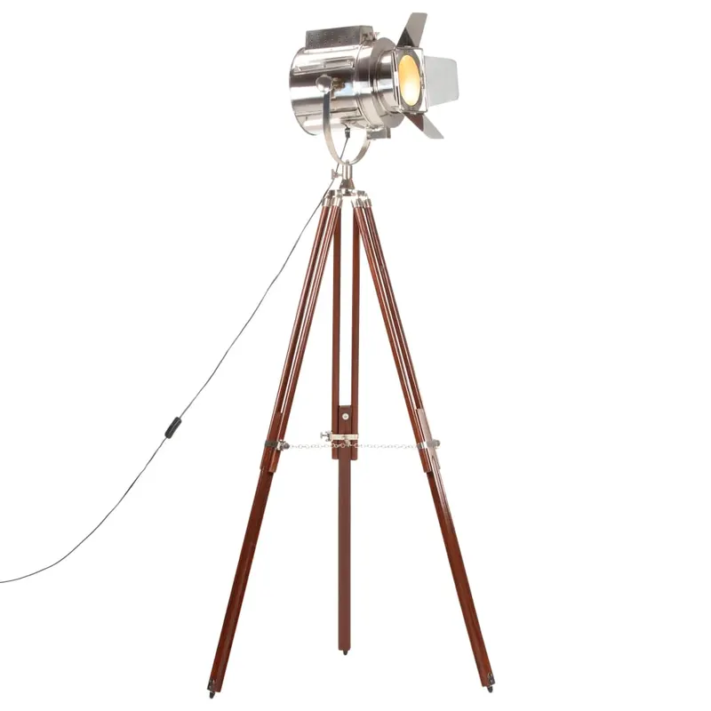 lampa de podea cu trepied, 180 cm, lemn masiv de mango